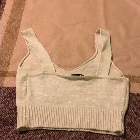 Forever 21 knit cream tank top - Picture 2 of 2